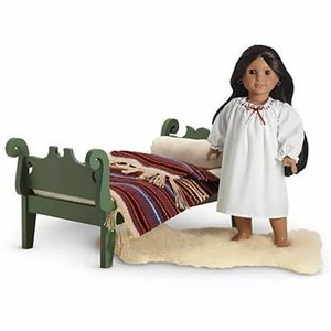 Vintage American Girl Josefina's Sleigh Bed and Accessories